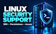 troubleshoot linux ssh login and file permission errors