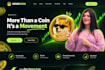 create crypto token website, coin or meme website