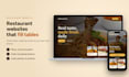 design a modern restaurant website with scroll animation