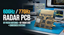 design 60ghz 77ghz radar pcb, rf patch antenna rf front end and embedded systems
