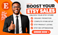 do etsy store setup etsy product listing etsy seo etsy promotion