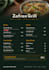 design a professional restaurant menu