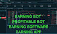 develop auto earning bot, bitcoin bot, btc earning bot, earning app