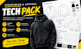 design techpack streetwear apparel hoodie tech pack clothing technical drawing