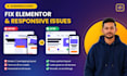 fix wordpress bugs, errors, elementor and responsive issues