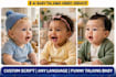 create cute talking baby video