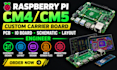 design raspberry pi cm4 cm5 carrier board pcb io board schematic layout engineer