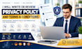 write gdpr privacy policy and terms and conditions
