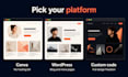 design a personal portfolio website for freelancers and ugc creators