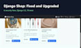 build a custom django web application with python