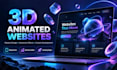 build a modern 3d animated website with interactive effects