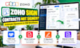 setup zoho sign digital signatures CRM integration and document automation