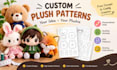 craft soft cuddly custom plush dolls pattern personalized plush toy from concept