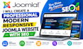 create a professional modern responsive joomla website with SEO