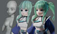 create 3d character for 3d vtuber vrchat rigging 3d model anime 3d vroid