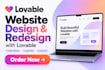 fix lovable website redesign lovable website design lovable web as lovable dev