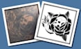 vectorize tattoo line art 2d art and create clean stencil designs