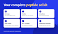 write compliant peptide ad copy and design meta ad creatives