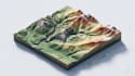 create 3d terrain maps, topographic maps, contour maps and landscape model