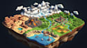 create low poly 3d game maps, terrain, environments and game assets