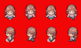do pixel art character animation, pixel art character design sprite sheet