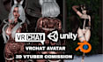 do pc quest compatible nsfw 3d vtuber model rigging, vrm avatar vrchat 3d vroid