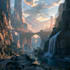 draw fantasy environment, landscape design