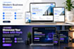 build responsive HTML CSS javascript website