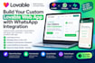 build a lovable saas web app whatsapp chatbot lead capture booking automation