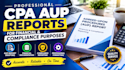 help prepare CPA aup reports for financial and compliance purposes