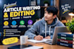 edit, and proofread professional article, and reportsi