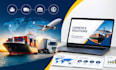 logistics presentation, shipping company presentation, supply chain pitch deck