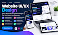 design modern website UI UX, wireframes, and interactive prototypes