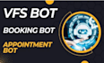 develop booking bot,vfs appointment bot, appointment bot,vfs bot, telegram bot