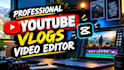 do professional youtube vlogs and video editing