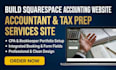 build squarespace accounting website accountant tax preparation services website