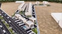 design modern 3d residential estate masterplan townhouse layout site plan render
