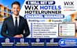set up wix hotels hotelrunner booking com and expedia channel manager
