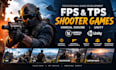 develop unreal engine unity game fps and tps shooter games