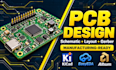 manufacture pcb circuit design, schematic pcb layout, pcb board design in kicad