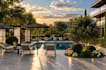 redesign 3d private villa exterior,modern cgi residence duplex,playground render