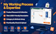 do ecommerce product data entry, product listing, and store data entry