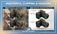 do master level clipping path and masking on complex objects