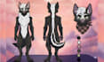 draw custom furry reference sheet, fursona character sheet, protogen ref sheet