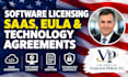 draft software licensing, saas, eula and technology agreements