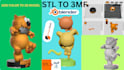 convert stl to 3mf color 3d model 2d to 3d for bambu lab multicolor printing