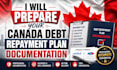 prepare your canada debt repayment plan documentation