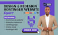 hostinger website design hostinger website redesign landing page SEO