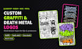 draw a custom death metal logo for your dj project