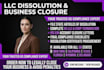 dissolve your US llc, file state articles of dissolution, and close ein